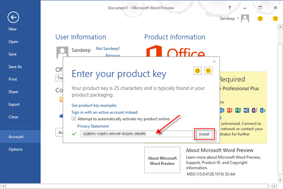 Office Mac Download Product Key